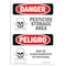 Signmission OSHA Sign, 10" Height, Rigid Plastic, Pesticide Storage Area Bilingual Spanish, VS-1522 OS-DS-P-710-VS-1522 - alternate 1